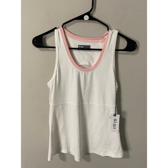Lija Tops - New Lija Active Wear Tank Top, White Size Small